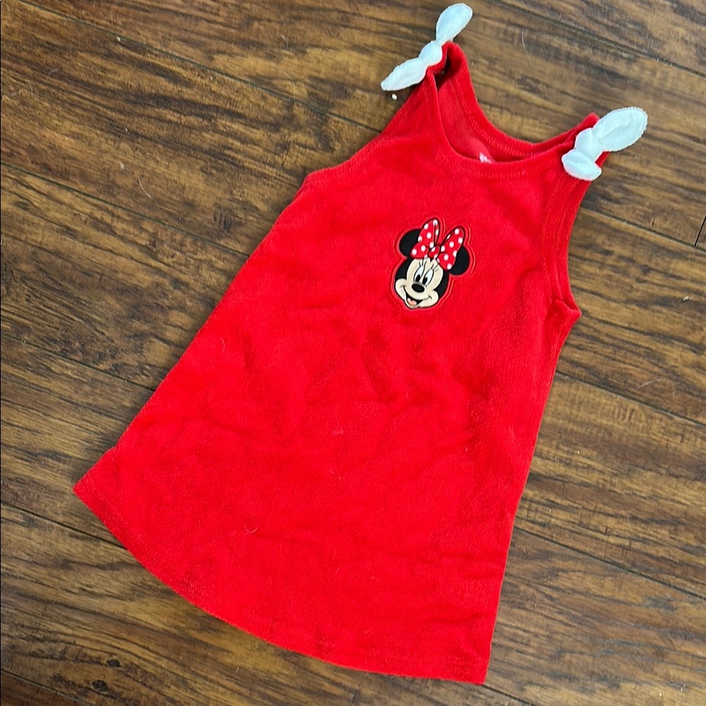Red Minnie Mouse Baby Cover Up Dress